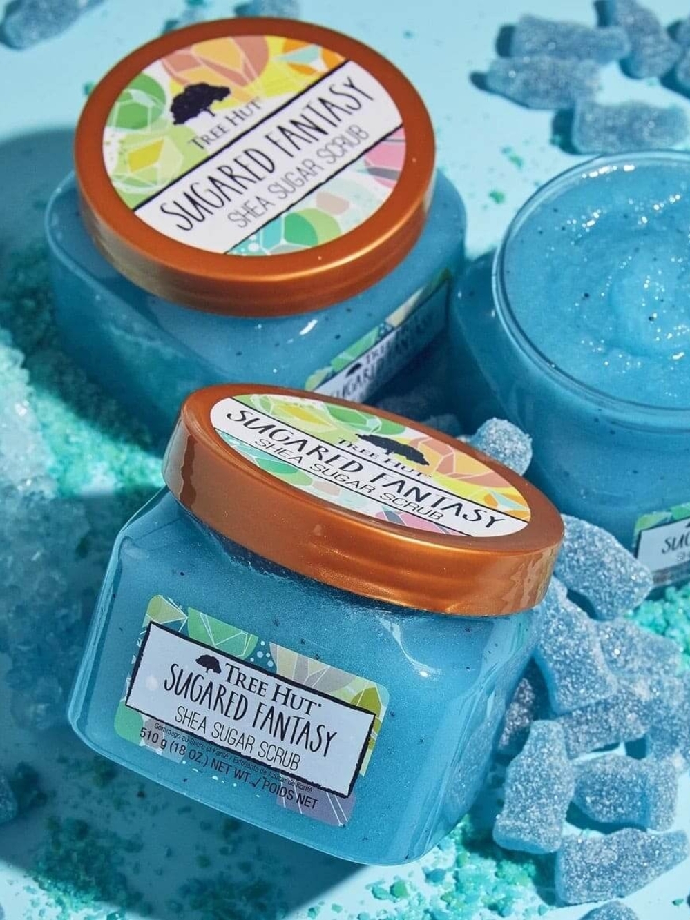 Tree Hut Sugared Fantasy Shea Sugar Scrub - Blue